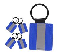 TOYANDONA 5pcs Double Sided Reflective Keychain Tags for Backpacks and Luggage High Visibility Safety Zipper Pulls Durable Reflective Keychains for Quick Access and Long Term Use