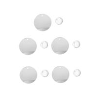 TOYANDONA 5pcs Dual-side Betta Tank Mirrors with Floating Ball Transparent Aquarium Exercise for Betta Fish Enrichment and Interactive Fish Bowl Decor Accessories