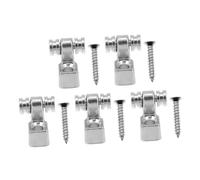 TOYANDONA 5pcs Electric Guitar String Clamps Metal Roller String Retainers for Stable Tuning Guitar Neck Retainer Quick Setup Performance Environments