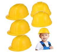 TOYANDONA 5pcs Engineering Safety Helmet Toys Like Party Hats Birthday Kids Construction Toy Toddlers Funny Hats Kids Construction Hat Construction Baby Preschool Yellow Plastic