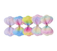 TOYANDONA 5pcs Fabric Bow Embellishments Double Gradient Hair Clips for Boys and Girls Accessories Comfortable and Craft Bows for Fashionable Hair Decor