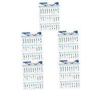 TOYANDONA 5pcs Flute Chord Chart Practice Guide for Beginners Clarinet Supplies Portable Music Learning Aid Flute Chord Practicing Chart