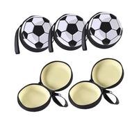 TOYANDONA 5pcs Football Coin Purse Tinplate Shape Soccer Treat Boxes Party Decorations Game Accessories for Soccer Lover