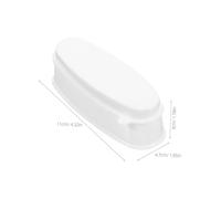 TOYANDONA 5Pcs French Nail Dip Powder Tray Plastic Manicure Container Nail Art Accessory Case for Dip Powder Recycling and French Tip Manicure Use