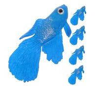 TOYANDONA 5pcs Glowing Fake Betta Fish Aquarium Ornaments with Suction Cup Luminous Silicone Decorations for Saltwater and Freshwater Fish Bowl Landscaping Easy Installation Floating Tank