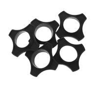 TOYANDONA 5Pcs Handheld Microphone Roll Rings Black Mic Slip Resistant Accessories for Karaoke Stage Conference News Interviews Non Deforming Design