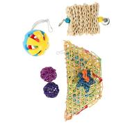 TOYANDONA 5PCS Hanging Chew for Chickens and Parrots Coop for Hens with Feeder Balls Chicken Chew Set to Mood and Nutrition Pet Accessories for Poultry Play and Health Random Color