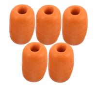 TOYANDONA 5Pcs High Buoyancy Fishing Net Floats Oval Orange Foam Buoys UV Resistant Easy Install Aquaculture Fish Netting Buoys for Rope Fishing Accessories