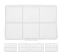 TOYANDONA 5pcs Jewelry Storage Box Compartments Plastic Bead Organizer Case for Small Items for Earring Compartment and Craft Supplies Storage