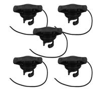 TOYANDONA 5pcs Kayak Inflatable Air Valve Caps with String - Black Inflatable Boat Valve Plugs Replacement for Canoe Paddle Board Dinghy Accessories