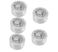 TOYANDONA 5pcs Keepsake Case Fetal Hair Box for Curls Lightweight Portable Cute Cartoon Design for Storing Precious