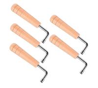 TOYANDONA 5pcs Lyre Tuning Wrench for Lyre Harp Wooden Handle Instrument Tuning Tool for Performances and Daily Practice