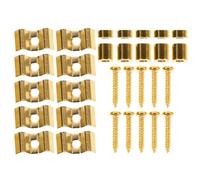 TOYANDONA 5pcs Metal Guitar String Trees Retainers with Mounting Screws for Style Electric Guitar Vintage Style String Clips for Stable Tuning