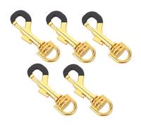 TOYANDONA 5pcs Metal Swivel Snap Hooks for Saxophone Straps Precision Hardware with Flexible Swivel Mechanism for Musical Instrument Accessories and Leather Craft Bag Making