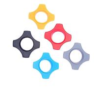 TOYANDONA 5pcs Microphone Silicone Anti-slip Rings Anti-rolling Function, Multi-color Set (orange, Navy, Black, Gray, Red) for Handheld and Tabletop Microphone Stands in Ktv and Audio