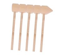 TOYANDONA 5pcs Mini Wooden Hammers for Lightweight Mallets Boys Craft Supplies Hand-eye Coordination Dexterity Development Educational Play Tools