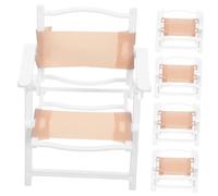 TOYANDONA 5pcs Miniature Folding Beach Chairs Realistic Plastic Mini Beach Lounge Furniture for Dollhouses Compatible with Various Doll for Indoor Outdoor Role Play and Creative Storytelling