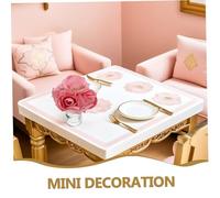 TOYANDONA 5pcs Miniature Glass Flower Vases with Artificial Pink Blooms Tiny Dollhouse Pots for Desk Decor Micro Landscape Craft Supplies Compact Decorative Bottles