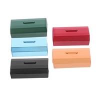 TOYANDONA 5pcs Miniature Metal Tool Box for Dollhouse Mini Storage Containers Compact Organizer for Miniature Furniture and Model Making Craft Enthusiasts