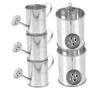 TOYANDONA 5Pcs Miniature Metal Watering Cans Mini Garden Accessory for Dollhouse Micro Landscape Plant Pot Decoration and Pretend Play
