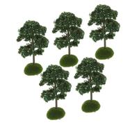 TOYANDONA 5pcs Miniature Micro Landscape Trees with Moss and Fruit Accents Realistic Simulation Apple Models for Sand Table Architectural Models DIY Craft and Railway Scenery Decoration