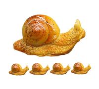 TOYANDONA 5Pcs Miniature Snail Figurines Compact Garden Decor Indoor Outdoor Bonsai Accessories Creative Tiny Snail Statues for Balcony Micro Landscape