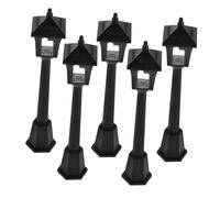 TOYANDONA 5pcs Miniature Street Lamp Model for Dollhouse Micro Landscape Realistic Large Lamp Post Decoration Elegant and Sophisticated Fairy Garden Accessories