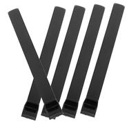 TOYANDONA 5pcs Piano Black Keytops Replacement Glossy Piano Key Parts for Musician Repair and Maintenance