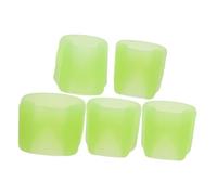 TOYANDONA 5pcs Pipa Nail Cover Silicone Fingertip Protection Covers Caps for Beginner Playing Ukulele Guitar Finger Picks