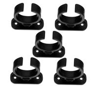 TOYANDONA 5pcs Plastic Microphone Clip Holder Mic Clamp for Stand and Handheld Mics Quick Installation Lightweight Compact Design for Personal and Professional Use