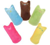 TOYANDONA 5pcs Plush Catnip Toy Set for Cats and Kittens Interactive Teasing Toys to Relieve Bad Emotions Light and Sturdy Chew for Pet Play and Fun