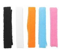 TOYANDONA 5pcs Racket Overgrip, Super Absorbent Cotton Towel, Non Skid Absorb Sweat Grip Tape, Handles Protection for Tennis Badminton