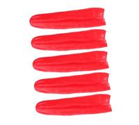 TOYANDONA 5pcs Realistic Fake Tongue Props Soft Skin Friendly Prank Tricks for Halloween Horror Parties Cosplay Haunted House Decoration with Authentic Texture and Bright Red Color