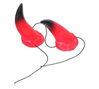 TOYANDONA 5pcs Removable Devil Horns Headband Bull and Cow Horn Hair Hoop Props for Halloween Costume Party Gothic Cosplay Accessory Comfortable Lightweight Design for Adults