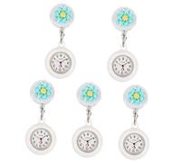 TOYANDONA 5pcs Retractable Nurse Pocket Watch Clip for Nurses Women Doctors Lapel Fob Watch