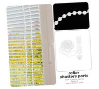 TOYANDONA 5pcs Roller Blind Mounting Bracket Set with Beaded Chain Curtain Repairing Parts Kit for Home Roller Shade Fittings Plastic Window Treatment Accessories