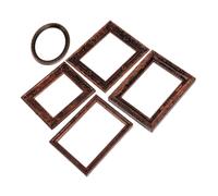 TOYANDONA 5pcs Scale Mini Vintage Metal Photo Frames for Dollhouse Decoration Accurate Proportions DIY Craft Supplies Multiple Design Options for Doll Furniture and Miniature Scenes