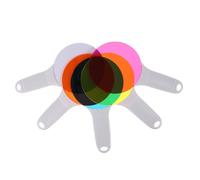 TOYANDONA 5pcs Science Color Paddles Educational Optics Physics Boards for Preschool Color Learning Teaching Tools Cognitive