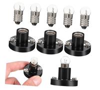 TOYANDONA 5pcs Screw Bulb Holders with Bulbs Physics Laboratory Equipment for School Electrical Circuit Experiments Teaching Kits for Students Practical DIY Science Projects