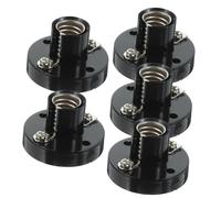 TOYANDONA 5pcs Screw Lamp Holders Light Bulb Sockets Stable Alloy and Bases Easy Install DIY Lighting Accessories for Lamp Repair and Replacement