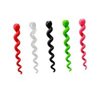 TOYANDONA 5pcs Silicone Bike Brake Cable Covers Protective Sleeves for Mountain Road Folding Bikes Wear-resistant Variable Line Tubing Grip Protector in Red Green Pink Black Transparent