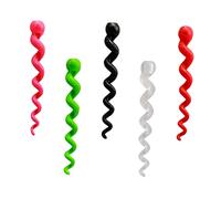 TOYANDONA 5pcs Silicone Bike Frame Protective Covers Brake Cable Sleeve Oil Tube Sleeve Slip Wear Resistant Bicycle Protector for Mountain Road Folding Bikes Red Green Pink Black Transparent