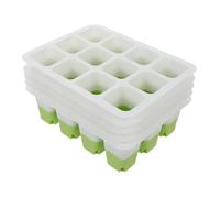 TOYANDONA 5pcs Silicone Seedling Starter Trays with Individual Cells Reusable Germination Propagator Plant Growing Boxes for Indoor Greenhouse and Balcony Gardening Root Protection Design