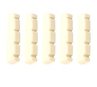TOYANDONA 5pcs Slotted Mandolin Nut Replacement Plastic String Nuts for 8-string Mandolin Instrument Accessories for Folk World Music Players
