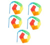 TOYANDONA 5pcs Soft Gymnastics Ribbons Streamers for Dance Performance Long Fitness Ribbons Enhance Graceful Movement Physical Function for Artistic Gymnastics Energetic Dance Activities for