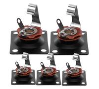 TOYANDONA 5pcs Square Guitar Jack Plate Output Socket Black Pickup Jack Output for Electric Guitar Easy to Install and Replacement Parts