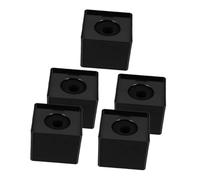 TOYANDONA 5pcs Square Microphone Logo Mic Flag Portable Cube Mic Logo Holder Stable Structure for Hosts Reporters Interviews Microphone Flag Station