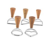 TOYANDONA 5pcs Stainless Steel Cookie Biscuit Cutters with Geometric Shapes for Baking DIY Supplies for Homemade Candy Fondant Pineapple Cake and Party Treats