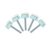 TOYANDONA 5pcs Stair Gate Fittings Kit Pet Safety Gate Replacement Hardware Includes Spindle Rods for Secure Installation for Dogs and Boys and Girls