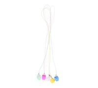 TOYANDONA 5pcs Teeth Keepsake Storage Box with Necklace Case Mixed Colors Milk Tooth Organizer for Random Color